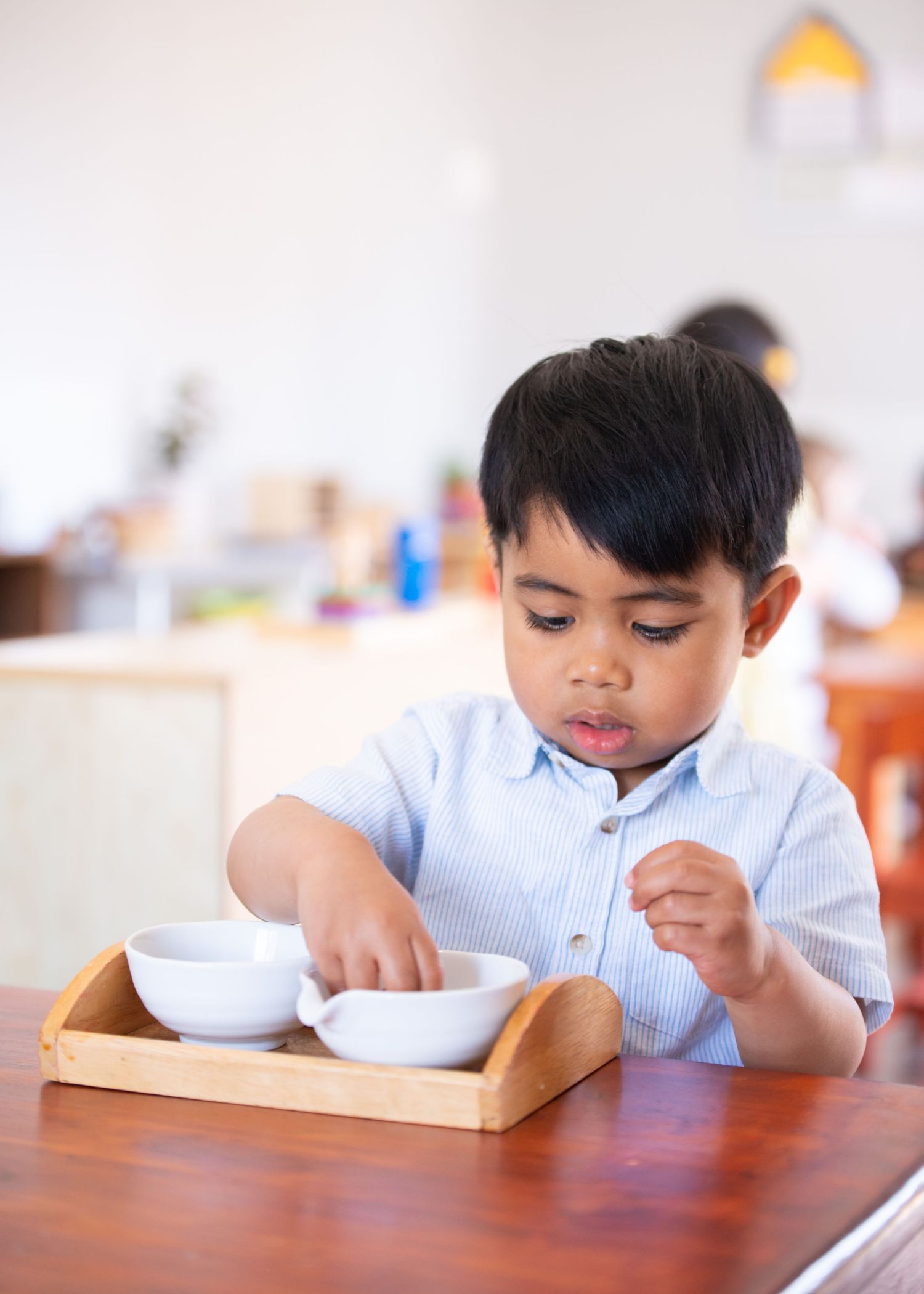 Boy at Dandenong Montessori school